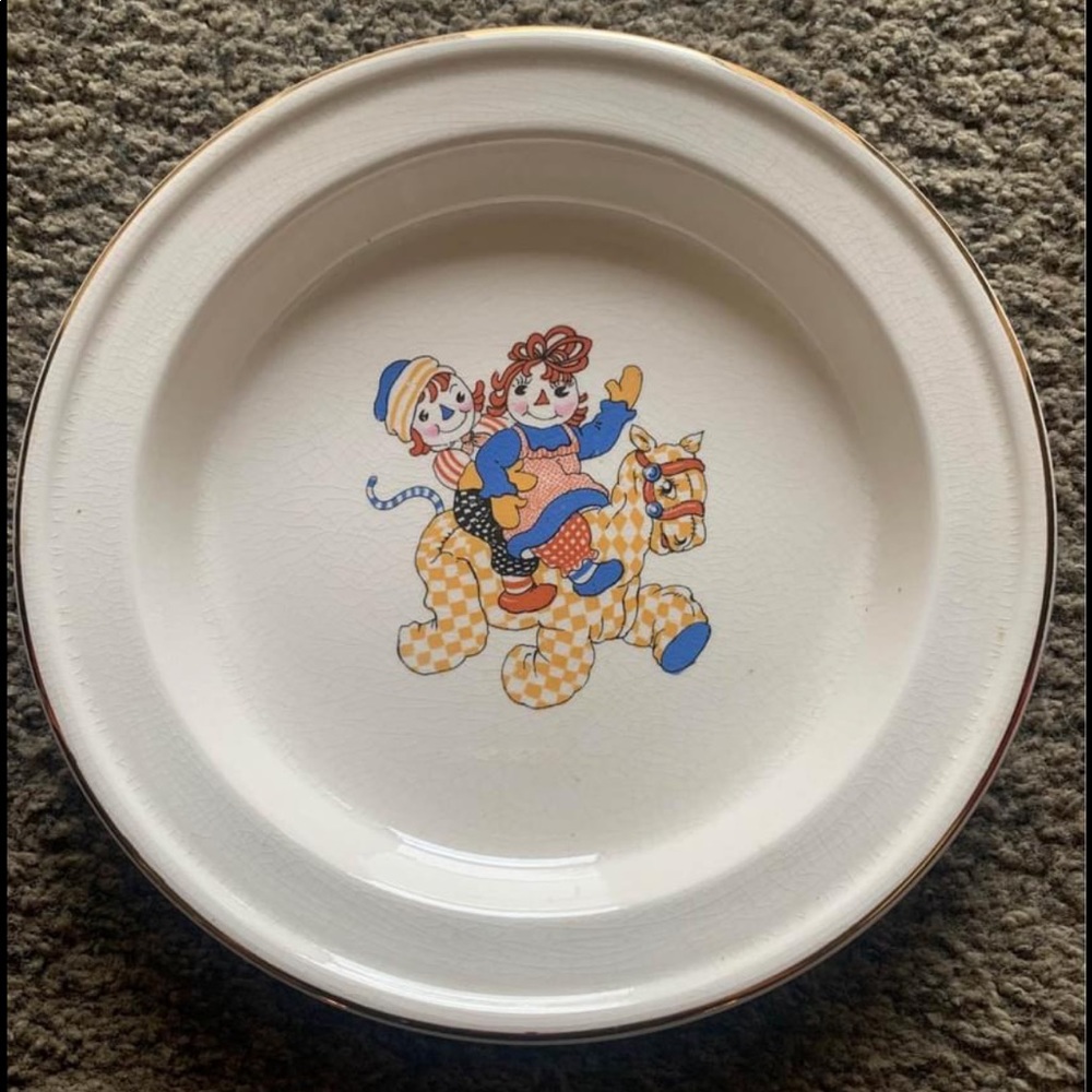 1930’s-40’s China Raggedy Ann & Andy Calico Horse